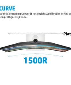 HP E34m G4 WQHD Curved USB-C conferentiemonitor - Afbeelding 7