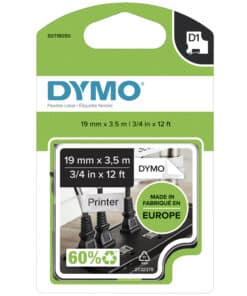 DYMO originele D1 Duurzame flexibele nylon labels | Witte Tekst op Zwart Label | 12 mm x 3,5 m | zelfklevende etiketten voor de LabelManager labelprinter | gemaakt in Europa - Afbeelding 8