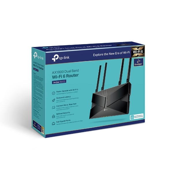TP-Link Archer AX23 draadloze router Gigabit Ethernet Dual-band (2.4 GHz / 5 GHz) Zwart - Afbeelding 6