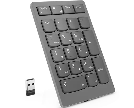 Lenovo 4Y41C33791 numeriek toetsenbord Universeel RF Draadloos Grijs - Afbeelding 2