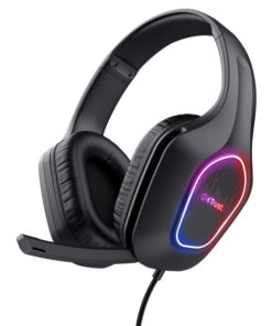 Trust GXT 416 Zirox Gaming Headset - USB gamingheadset – RGB-verlichting – Opklapbare microfoon – Zwart