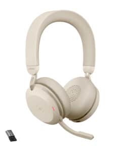 Jabra Evolve2 75 Headset Draadloos Hoofdband Kantoor/callcenter Bluetooth Beige - Afbeelding 2