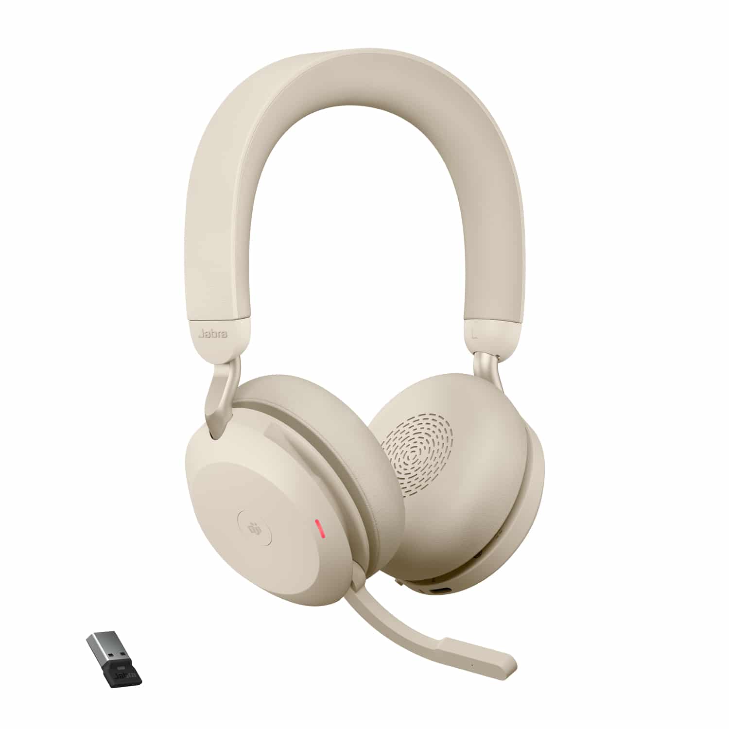 Jabra Evolve2 75 Headset Draadloos Hoofdband Kantoor/callcenter Bluetooth Beige - Afbeelding 2