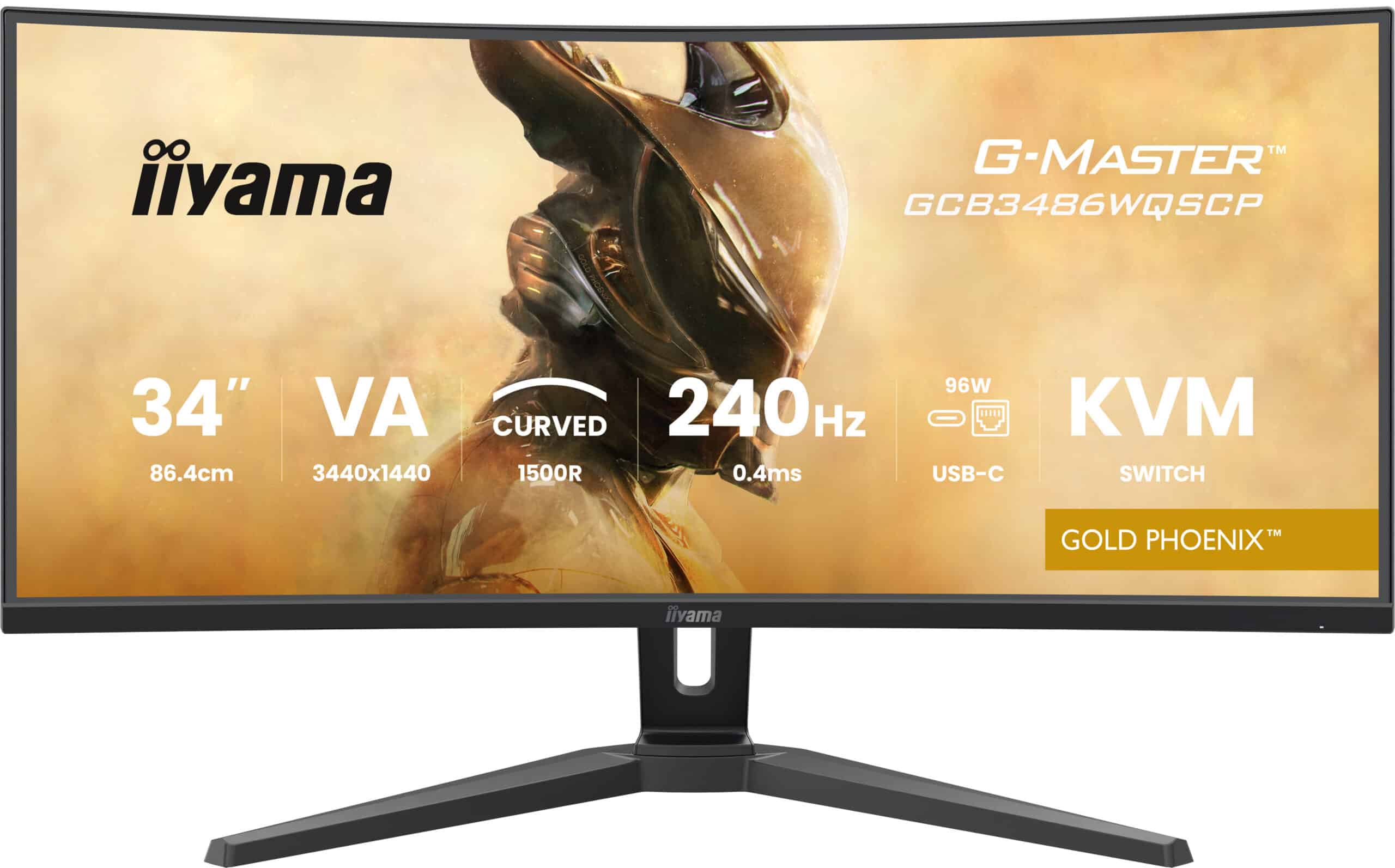 iiyama G-MASTER GCB3486WQSCP-B1 computer monitor 86,4 cm (34") 3440 x 1440 Pixels UltraWide Quad HD Zwart - Afbeelding 2
