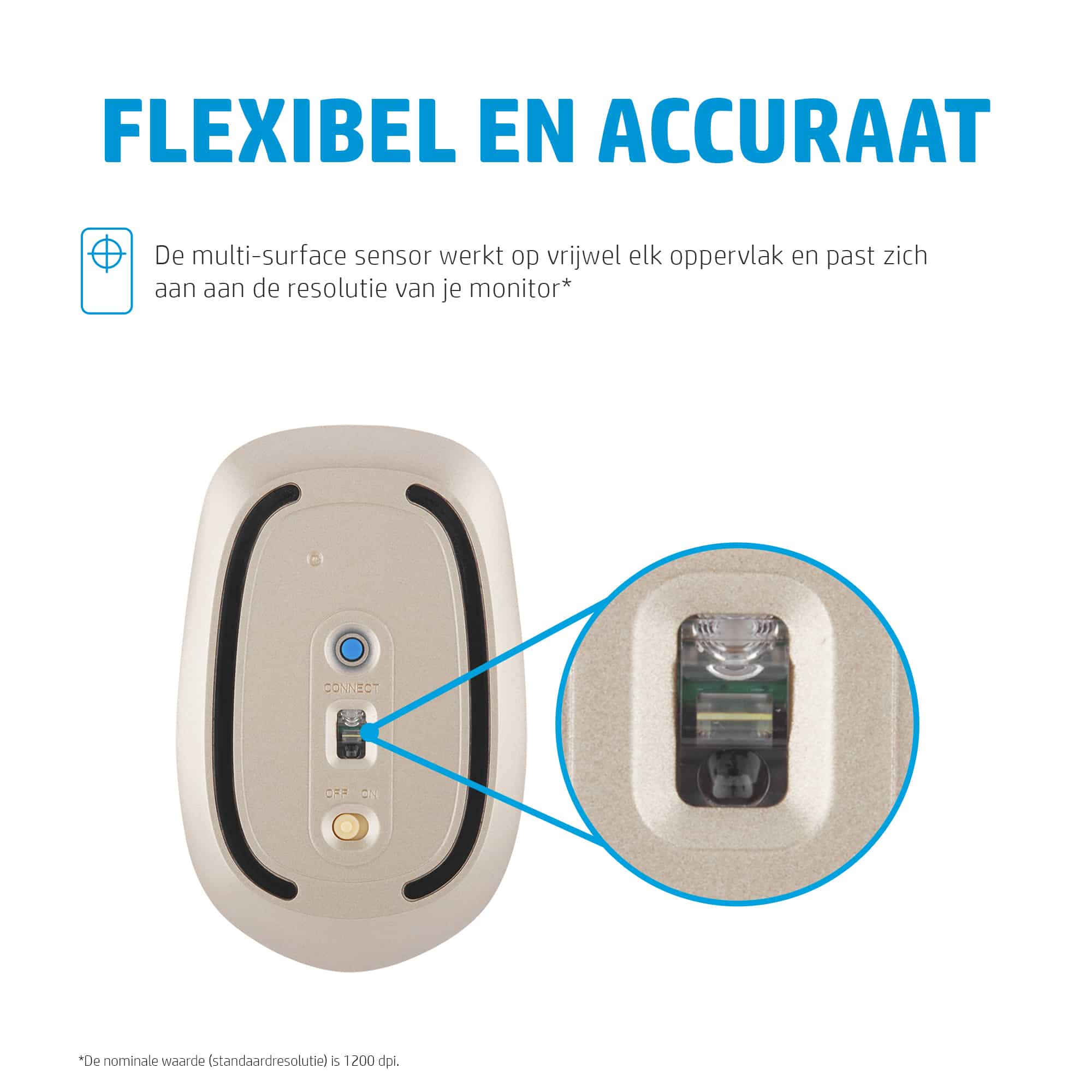 HP 410 Slim Silver Bluetooth-muis - Afbeelding 2
