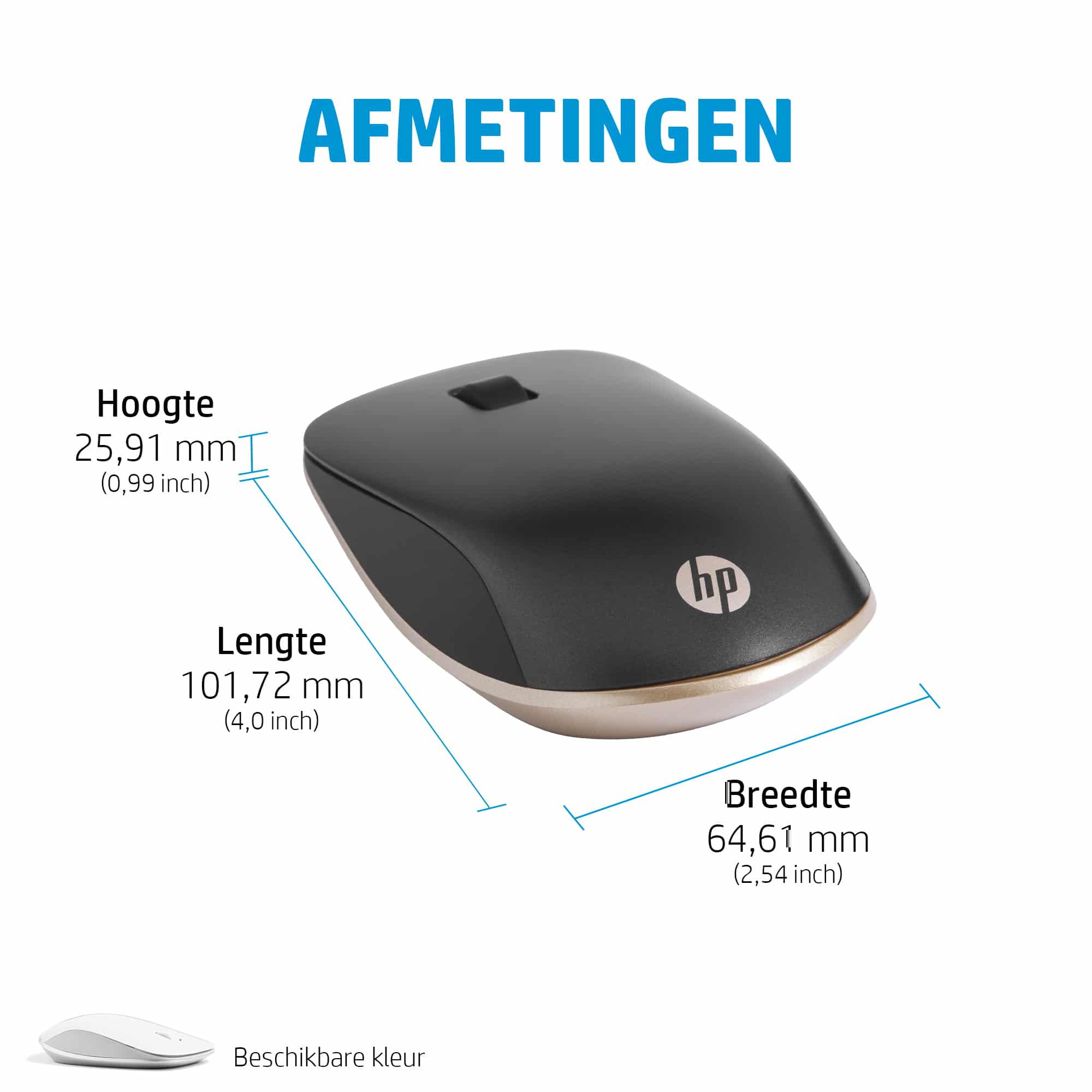 HP 410 Slim Silver Bluetooth-muis - Afbeelding 4