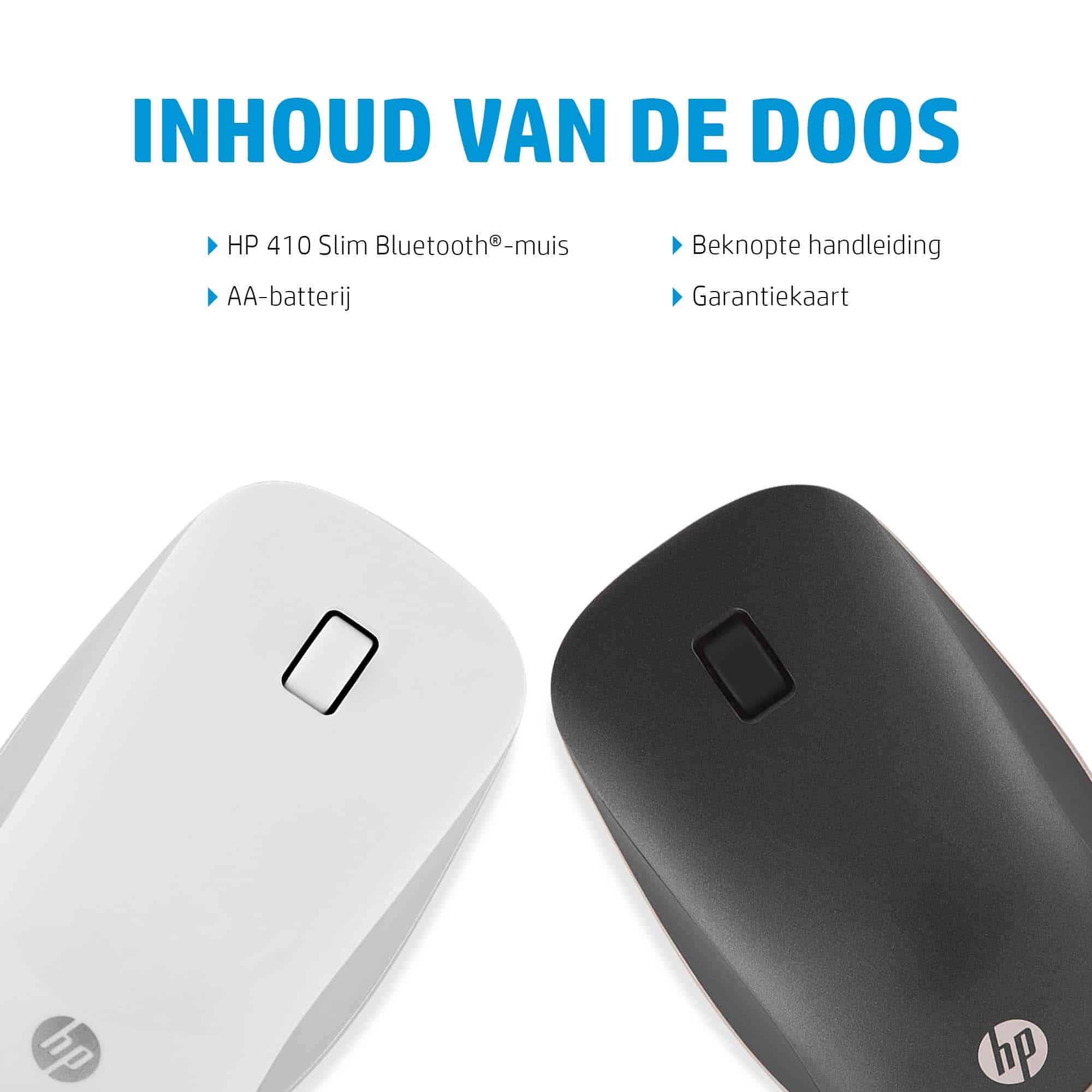 HP 410 Slim Silver Bluetooth-muis