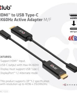 CLUB3D HDMI to USB Type-C 4K60Hz Active Adapter M/F - Afbeelding 3