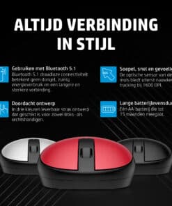 HP 240 Bluetooth-muis, Empire Red - Afbeelding 4