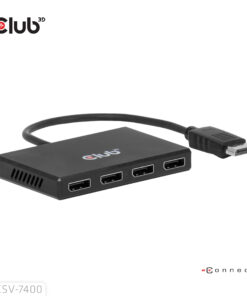 CLUB3D Quad DisplayPort Hub – 4 x 4K Resolution @ 30Hz, MST Support - Afbeelding 6