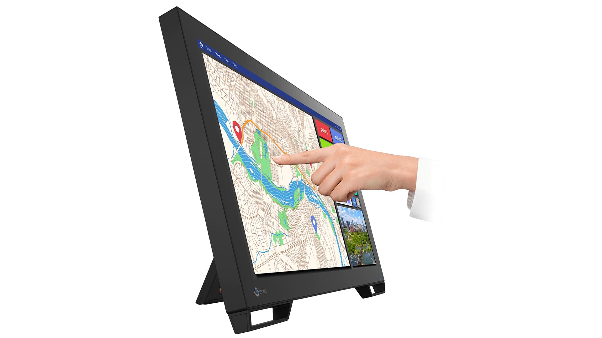 EIZO DuraVision FDF2182WT-BK computer monitor 54,6 cm (21.5") 1920 x 1080 Pixels Full HD LED Touchscreen Tafelblad Zwart - Afbeelding 5