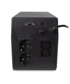 ACT Line Interactive UPS 1000VA - 600W met AVR, lcd-display Stekkerdoos - Afbeelding 2