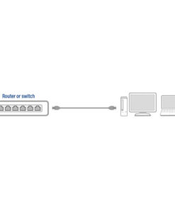 ACT Zwart 2,0 meter U/UTP CAT6 patchkabel met RJ45 connectoren - Afbeelding 3