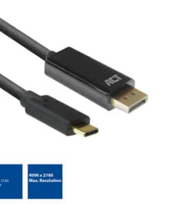 ACT USB-C naar DisplayPort kabel 2 meter - Afbeelding 5