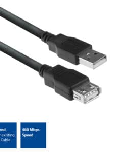 ACT USB 2.0 verlengkabel A male - A female 1,8 meter - Afbeelding 2