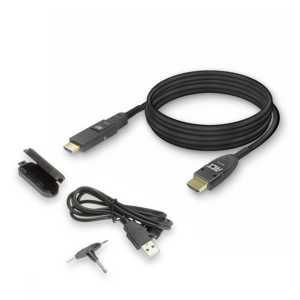 ACT 25 meter HDMI High Speed 4K Active Optical Cable met afneembare connector v2.0 HDMI-A male - HDMI-A male - Afbeelding 6
