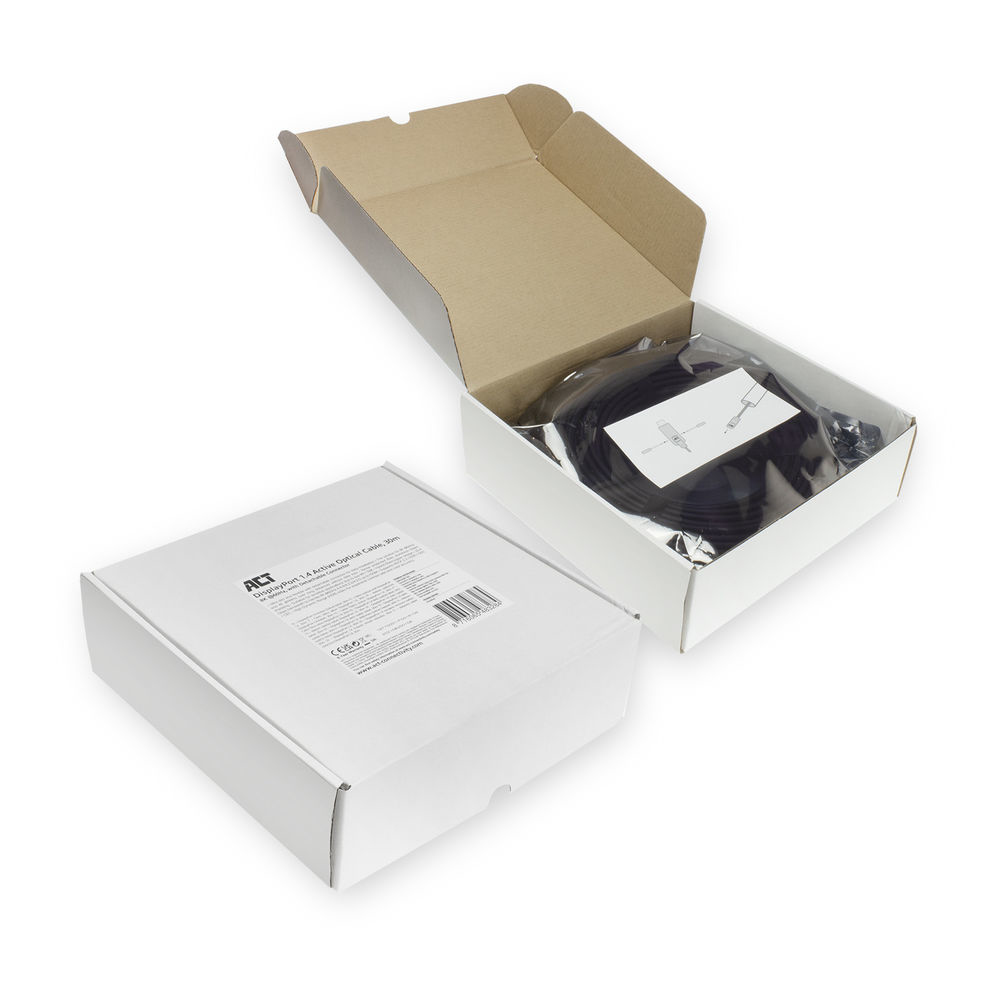 ACT DisplayPort 1.4 Active Optical Cable 8K 15 meter met afneembare connector - Afbeelding 5