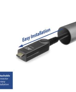 ACT DisplayPort 1.4 Active Optical Cable 8K 15 meter met afneembare connector - Afbeelding 4