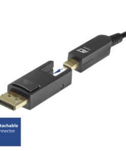 ACT DisplayPort 1.4 Active Optical Cable 8K 25 meter met afneembare connector - Afbeelding 3