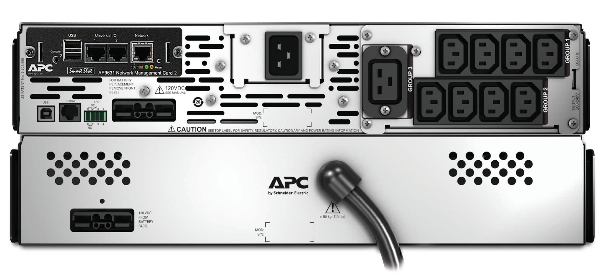 APC Smart-UPS X SMX3000RMHV2UNC - 8x C13, 1x C19 uitgang, USB, 3000VA, uitbreidbare runtime, NMC - Afbeelding 6