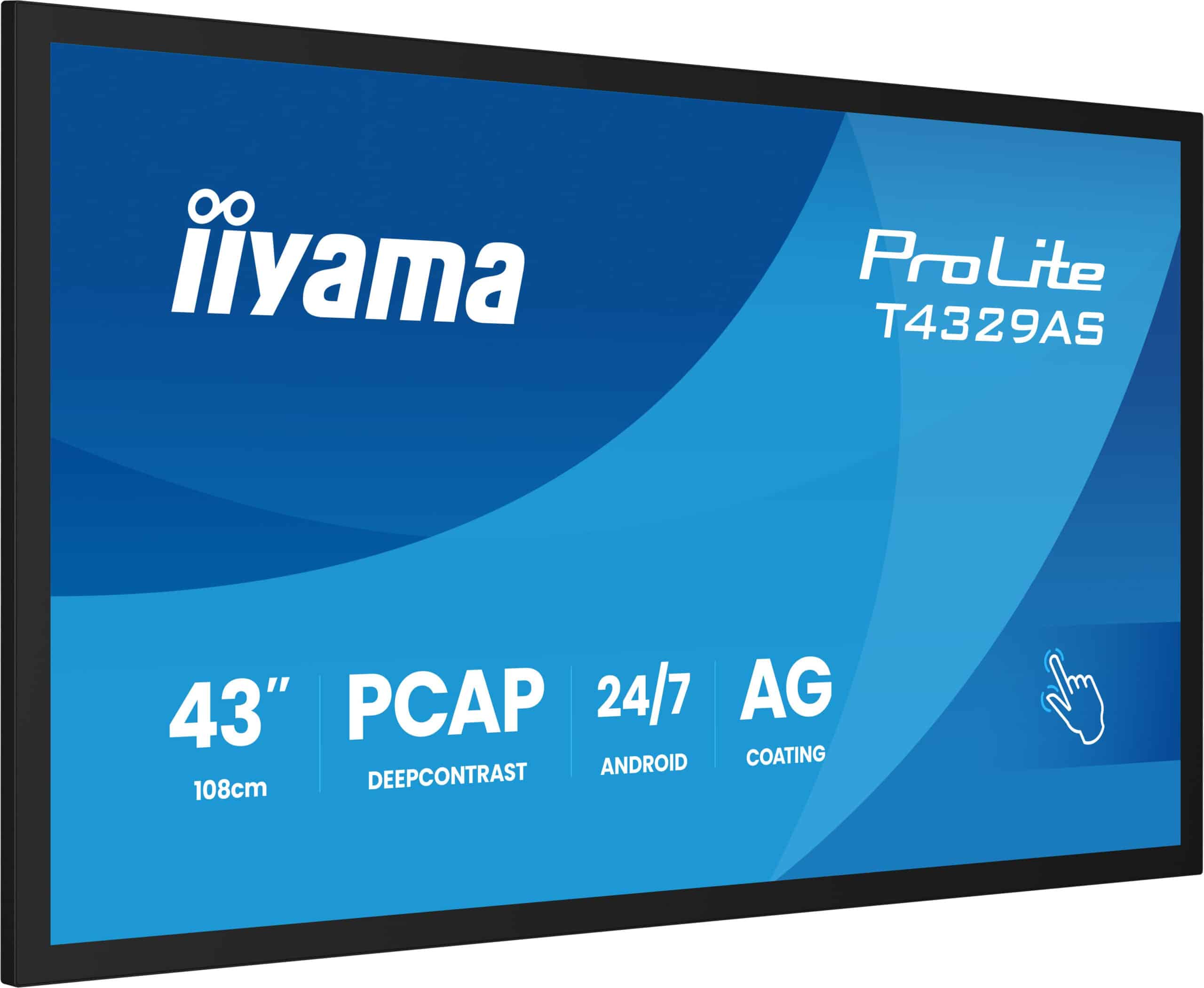 iiyama T4329AS-B1AG computer monitor 108 cm (42.5") 3840 x 2160 Pixels 4K Ultra HD LED Touchscreen Zwart - Afbeelding 5