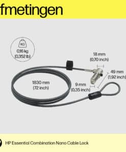 HP Essential nano-combinatiekabelslot
