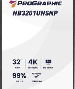 iiyama ProGraphic HB3201UHSNP-B1 computer monitor 80 cm (31.5") 3840 x 2160 Pixels 4K Ultra HD Zwart - Afbeelding 2