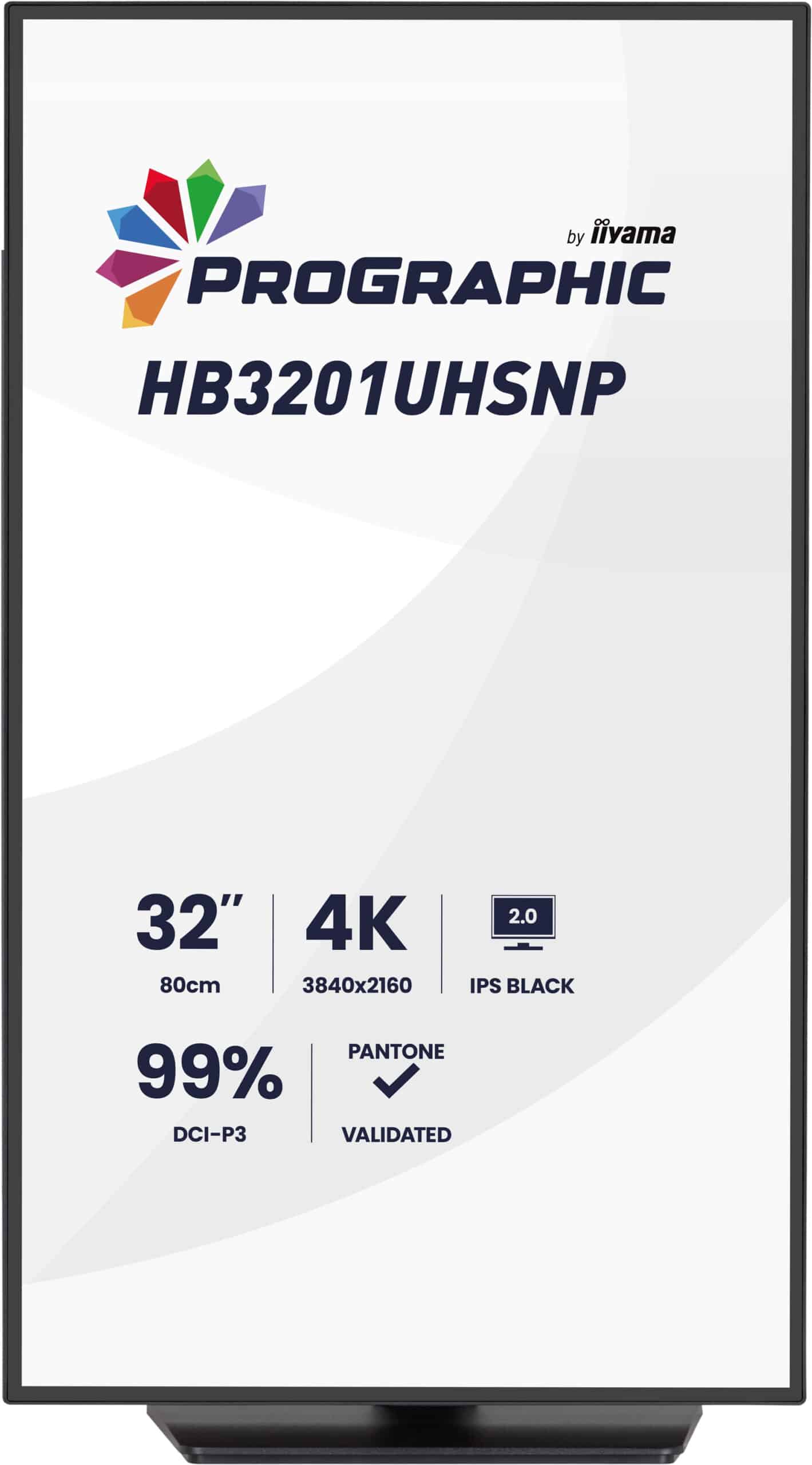 iiyama ProGraphic HB3201UHSNP-B1 computer monitor 80 cm (31.5") 3840 x 2160 Pixels 4K Ultra HD Zwart - Afbeelding 2