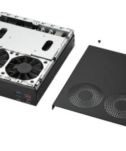 Shuttle Slim PC DH770, S1700, 2x HDMI, 2x DP, 2x 2.5G LAN, 2x COM, 8x USB, 1x 2.5", 2x M.2, 24/7 permanent gebruik, incl. VESA Barebone - Afbeelding 5