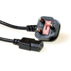 ACT Netsnoer UK connector - C13 zwart 1,8 m