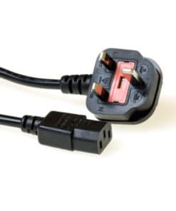 ACT Netsnoer UK connector - C13 zwart 1,8 m