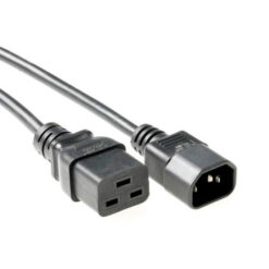 ACT Netsnoer C14 - C19 zwart 0,5 m