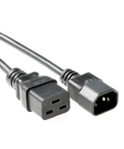 ACT Netsnoer C14 - C19 zwart 0,5 m