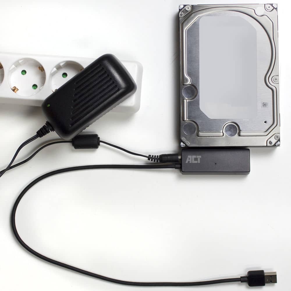ACT USB 3.2 Gen1 naar 2,5/3,5 inch SATA Adapterkabel voor SSD/HDD - Afbeelding 4