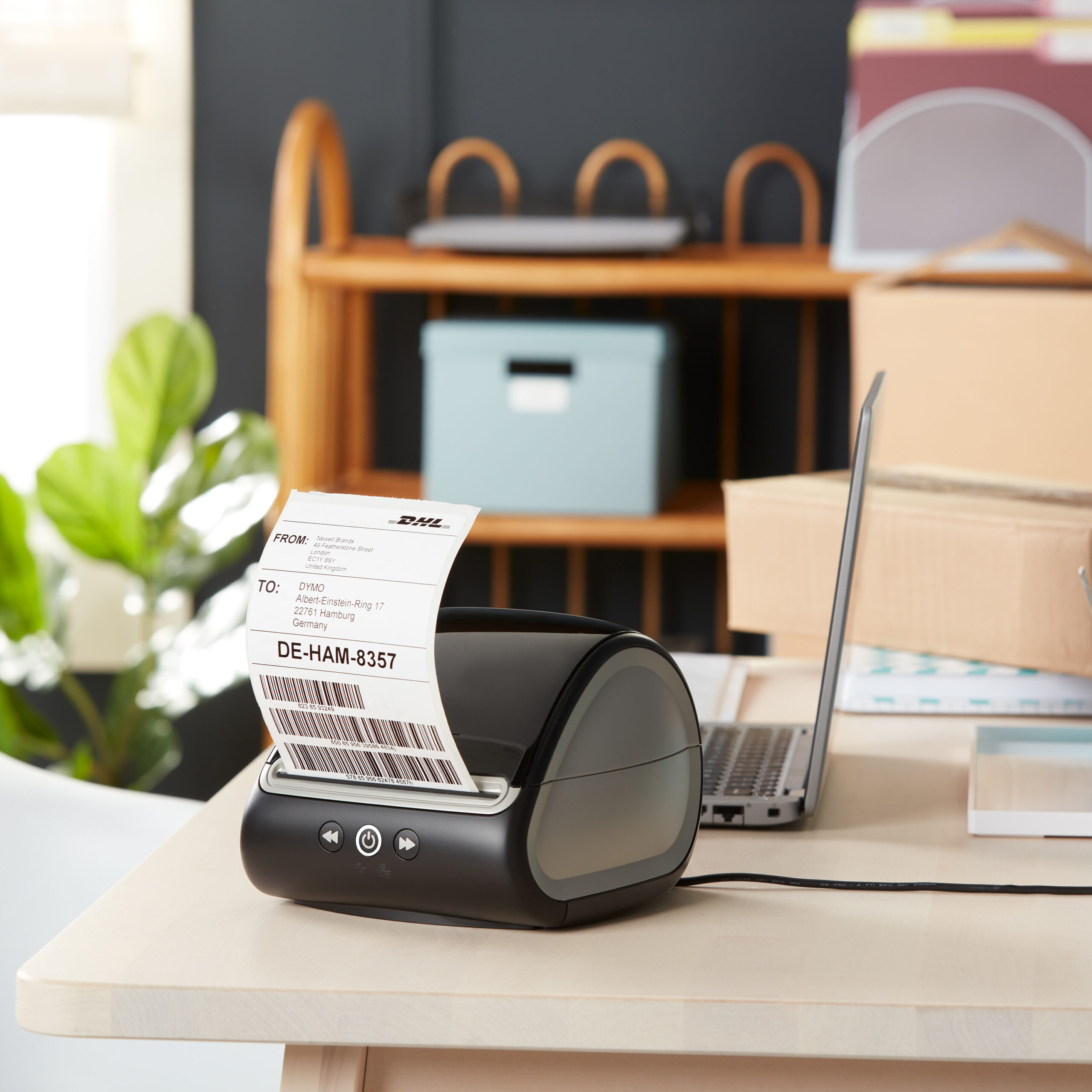 DYMO originele LabelWriter DHL labels voor hoge capaciteit | 102 mm x 210 mm| 140 postlabels | zelfklevende etiketten voor de LabelWriter 4XL/5XL labelprinters - Afbeelding 3