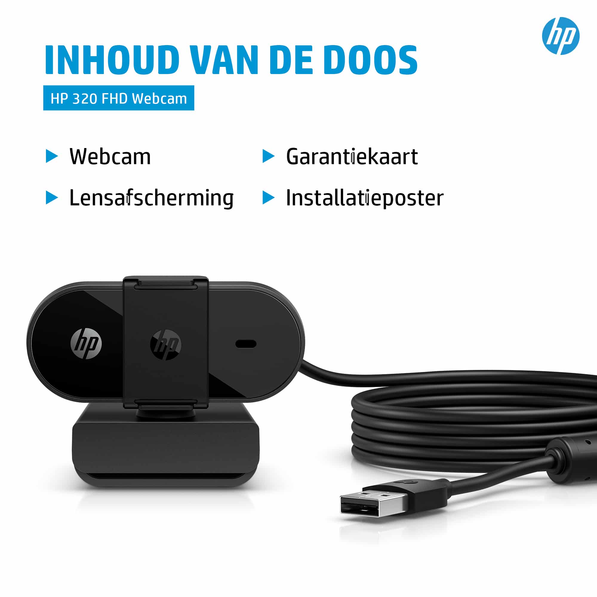 HP 320 FHD-webcam - Afbeelding 2