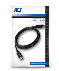 ACT 2 meter Displayport 1.4 8K aansluitkabel male - male - Afbeelding 3