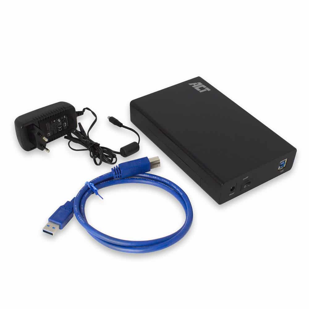 ACT 3,5" SATA harde schijf behuizing, schroefloos, USB 3.2 Gen1 - Afbeelding 4