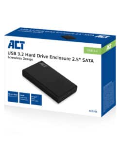 ACT 2,5" SATA harde schijf behuizing, schroefloos, USB 3.2 Gen1