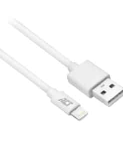 ACT USB 2.0 laad- en datakabel A male - Lightning male 1 meter, MFI gecertificeerd