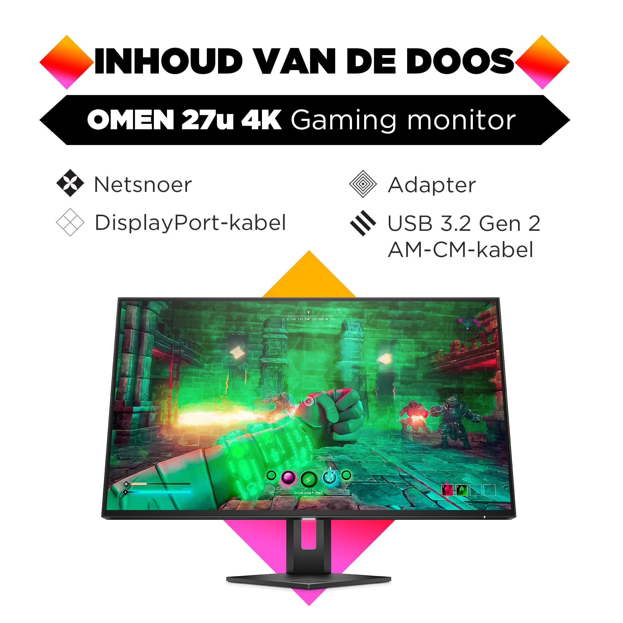 HP OMEN 27u 4K Gaming Monitor - Afbeelding 3