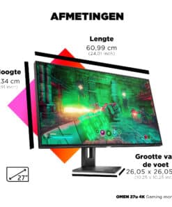 HP OMEN 27u 4K Gaming Monitor - Afbeelding 5
