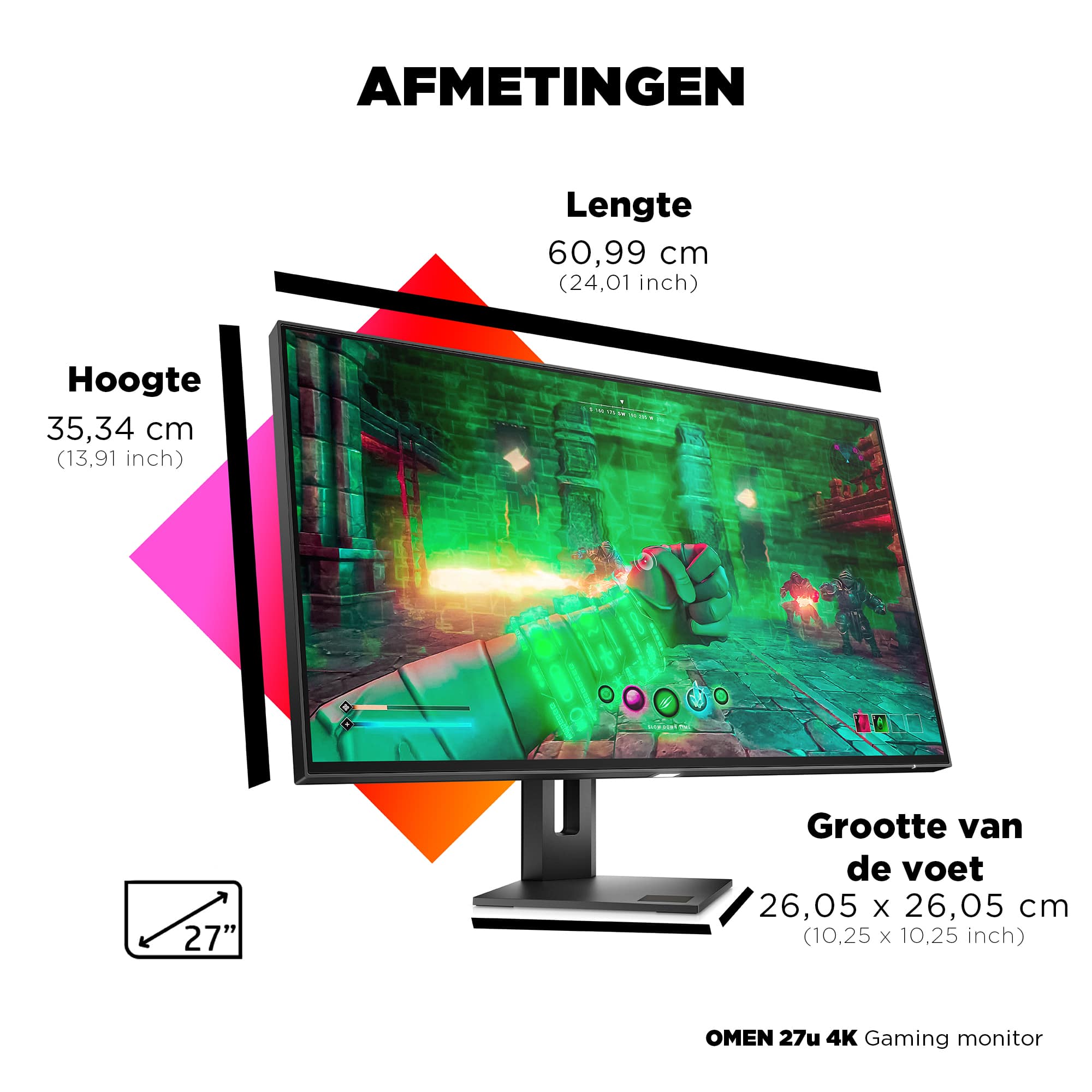 HP OMEN 27u 4K Gaming Monitor - Afbeelding 5