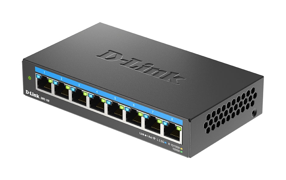 D-Link 8-poorts 2,5G Multi-Gigabit Desktop Switch - Afbeelding 4