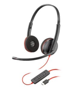 HP Poly Blackwire C3220 USB-C-headset + draagtas (bulk) - Afbeelding 2