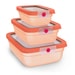 Tefal oneClick N1230310 vershoudbakje 3-delige set oranje (0,5L/1,2L/2,3L) - Afbeelding 3