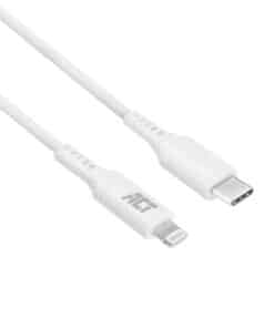 ACT USB 2.0 laad- en datakabel C male - Lightning male 2 meter, MFI gecertificeerd