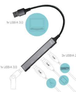 i-tec Metal USB 3.0 HUB 1x USB 3.0 + 3x USB 2.0 - Afbeelding 2