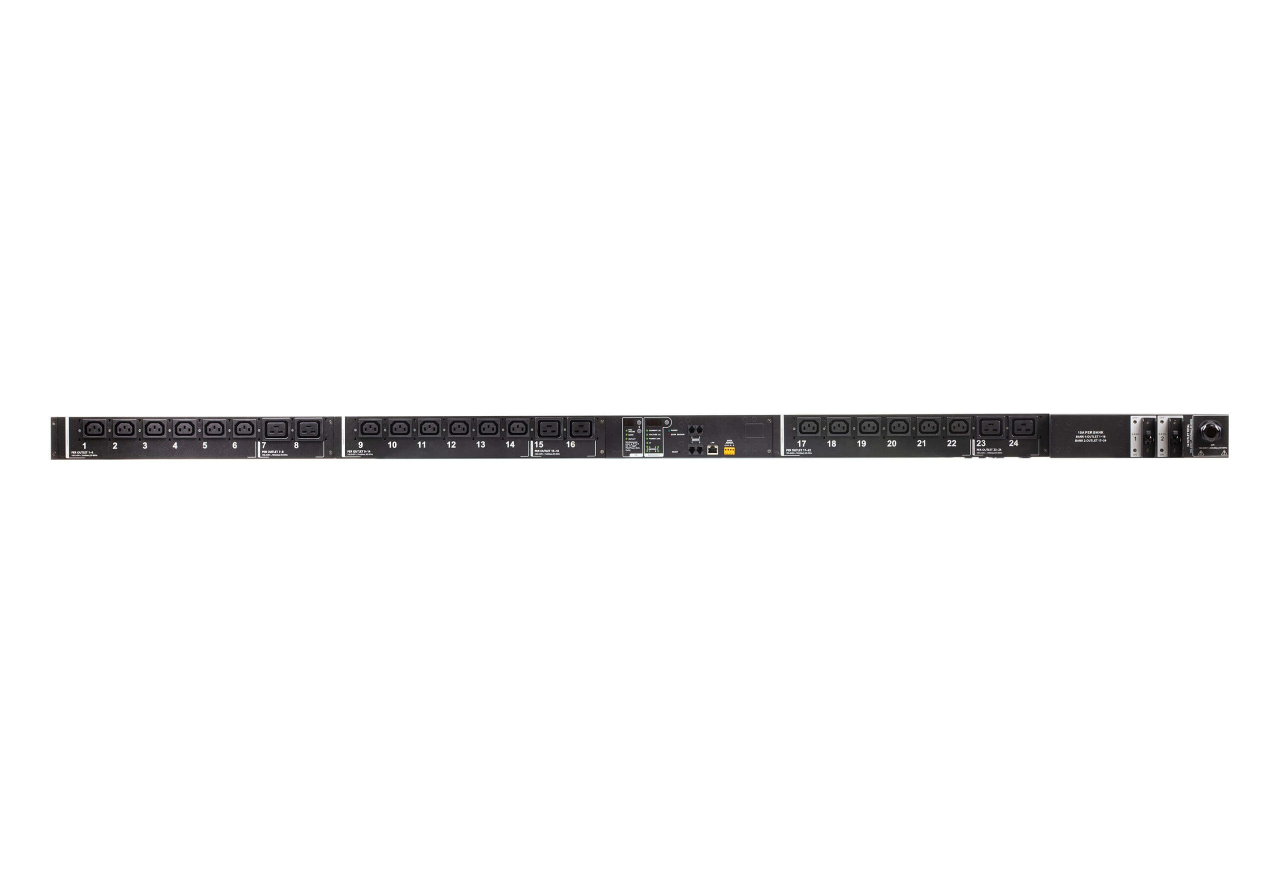 ATEN PE8324G3 energiedistributie 24 AC-uitgang(en) Zwart