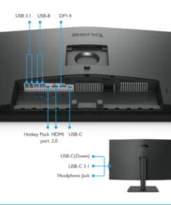 BenQ PD3205U computer monitor 80 cm (31.5") 3840 x 2160 Pixels 4K Ultra HD LCD Zwart - Afbeelding 4